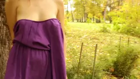 Flashing Natural Boobs