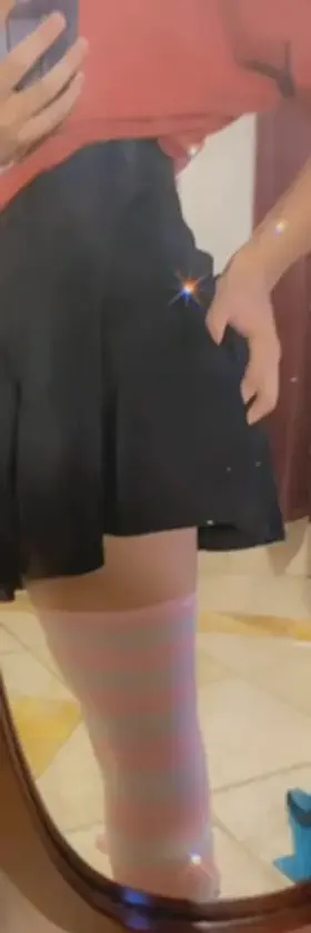 Skirt for easy access 🥰❤️💕