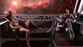 Tali, EDI, Liara, And Miranda Having Fun (OC)