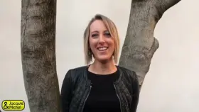 Sucking A Cock With Two In Her Pussy