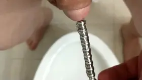 Trying out a new rippled hollow sound, and trying to pee with it in 😅