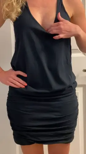 I’m sure my coworkers know when I don’t wear my bra, but I bet they don’t know the rest 😈 (40s)