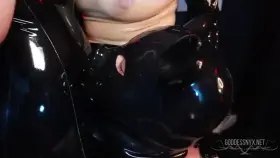 Have you ever been forced to shine latex with your face?