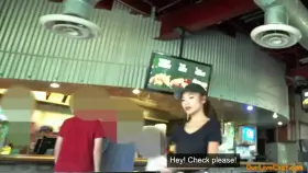 Asian Waitress Girl Dreams