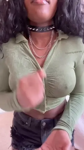 Your silly friend lost a game so now she has to show you her milkers