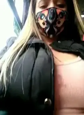 A public bus ain’t going to stop her from fucking herself