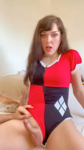 Could you handle pulling an all nighter with me and my throbbing girl cock? 😋