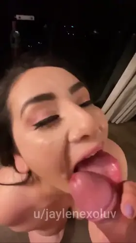 Do I look innocent with cum all over my pretty face