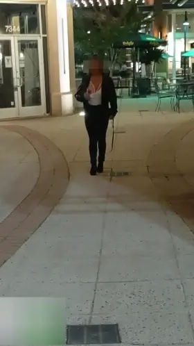 Strolling An Outdoor Mall With My Boobs Out
