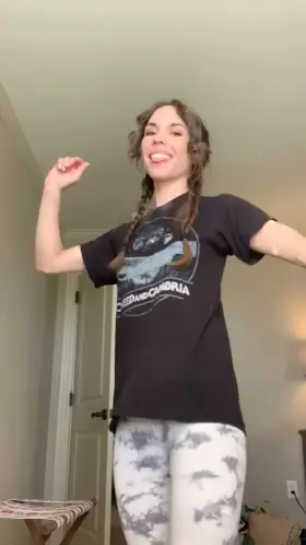 Let’s play what’s under my work clothes?!