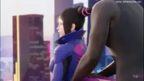 Juri VS bbc outside(denisem)[street fighter]