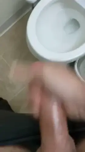 Bathroom shot for easy cleanup!