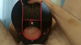 Poking her mouth rough is the best thing for her