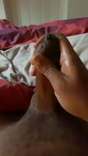 Wanking my tight foreskin