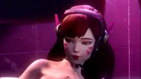 Dva fingering (Kachigachi) [Overwatch]