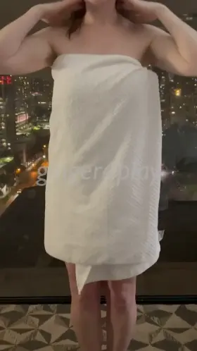 The towel seemed to have a mind of it's own