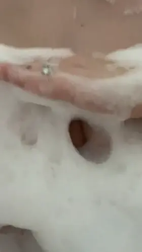 Cleaning the soap off for you