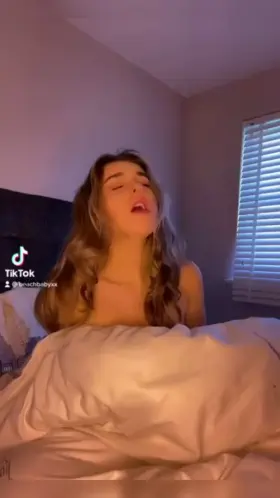 What is this blonde babe doing underneath?