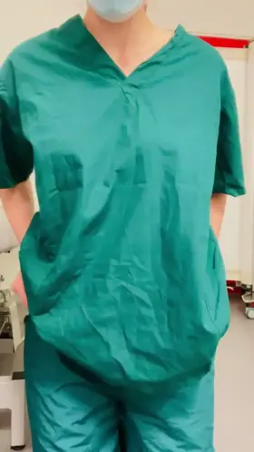Do you like what I'm hiding under my scrubs today? ;D