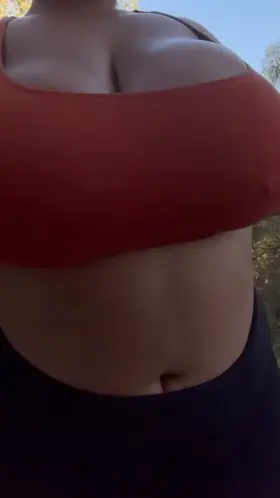 big titties in nature 🌿 i love my life