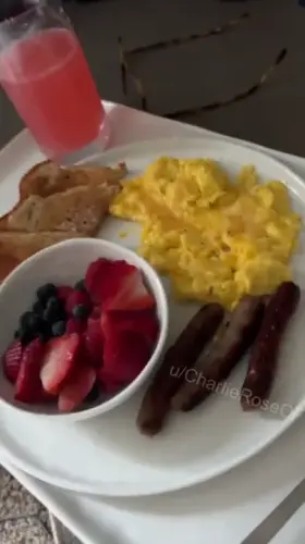 Forget breakfast in bed. Breakfast AND HEAD is where it’s at