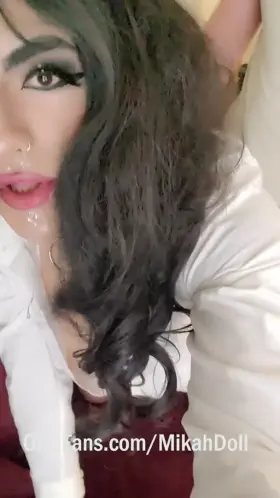 Daddy fucking me from behind after cumming all over my pretty face (Original + Real Content!)