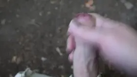 Quick handjob along the trail