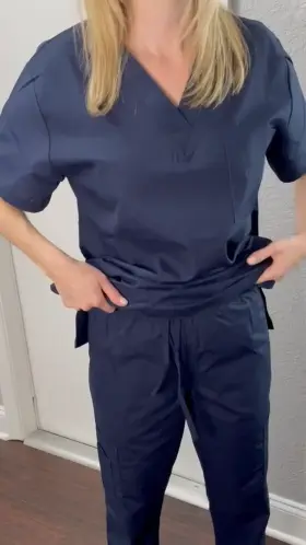 Maybe not what you were expecting under my scrubs from a real doctor