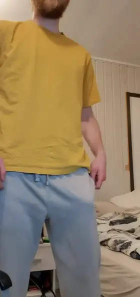 Hands free cock slaps