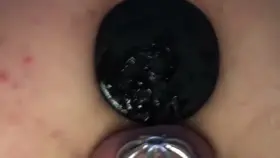 Caged And Xl Plug training for Mistress and Hubby’s pleasure.