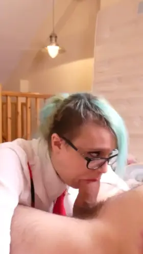 When you really want an A, sometimes you just gotta gag on a really thick dick 🥺 (F)20