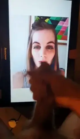 My wife being covered in another man’s cum. Love to see it. DM me if you want to see if you can add a bigger load.