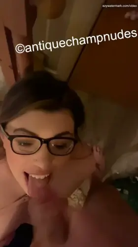 I love getting his cum on my face.