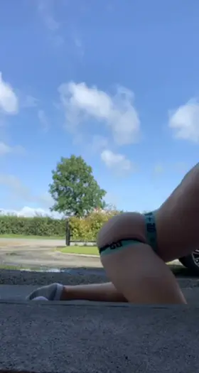 Being slutty on my porch