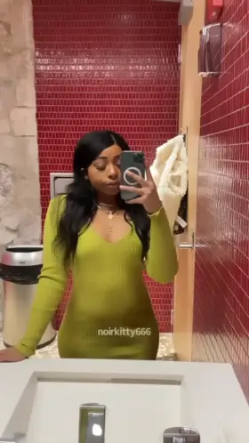 i love wearing tight dresses with nothing underneath 🥺