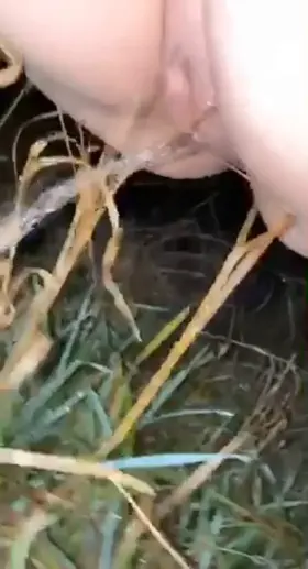 Love outdoor pissing!