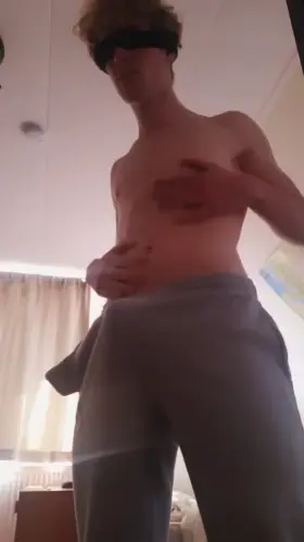 Grey sweatpants boners are impossible to hide