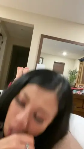 Cum in her mouth asian wife