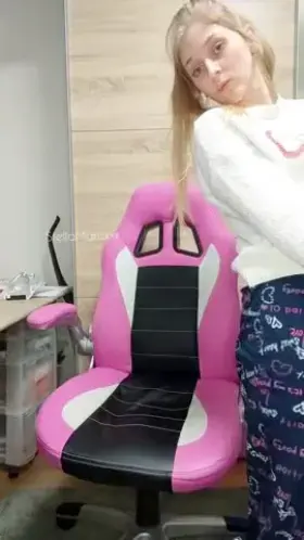 just a 2001 girl with her magic chair...