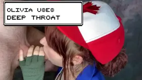 Throating Cock in a Pokemon Battle (olivia jarden on OF)