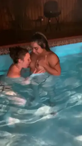 Having fun while our hubbys watch