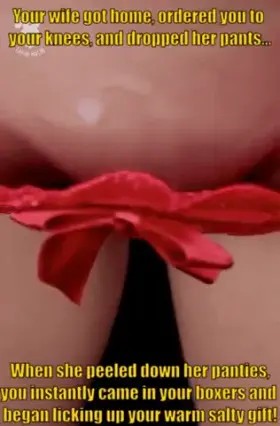 She cums bearing gifts cucky...