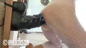 Her Greedy Ass Devours Gigantic Horse Cock!