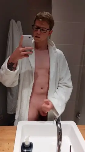 Just me wanking in the hotel