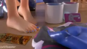 D.Va painted, literally (lvl3toaster) [overwatch]