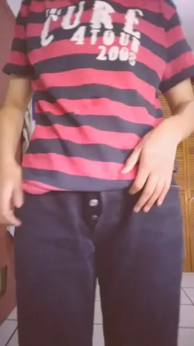 Old video but i just love it, i love hiding dirty messages under my clothes (FTM 18 y/o)