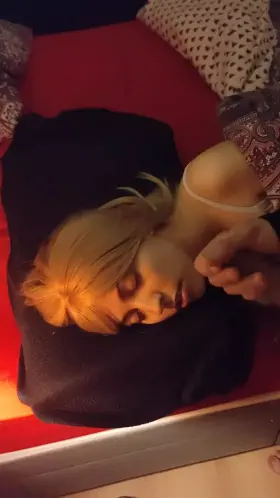 It doesn't matter if I'm asleep - When he gets back from work, he gets to use my warm mouth 🤤🤤