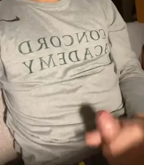 College boy horny after history paper at 3am