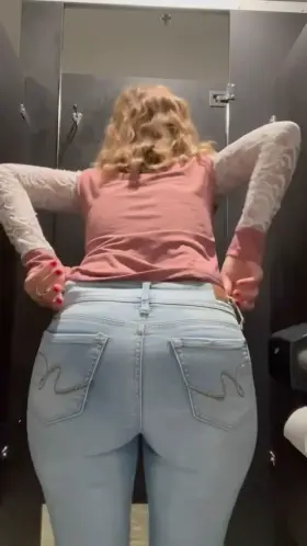 MILF Fingering Pussy and spreading ass in Bathroom