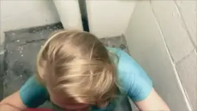 She won't stop sucking until he's empty